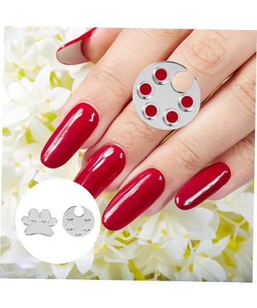 Mikinona Finger Palette Nail Art Palette Plates Mixing Bowl - Buy Online on GoSupps.com