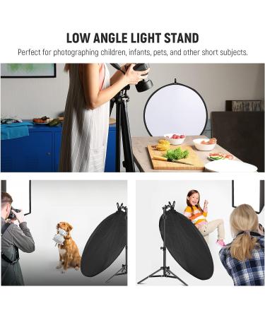 NEEWER 32 5-in-1 Light Reflector Kit with Metal Clamp and Short Stand for Children Studio Photography - Buy Online on GoSupps.com