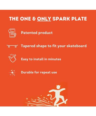 Tail Devil Skateboard Spark Plate | Enhance Your Skateboard with Sparks | Premium Skateboarder Accessory | Sparking Tail Plate Attachment (1 Pack) - Buy Online on GoSupps.com