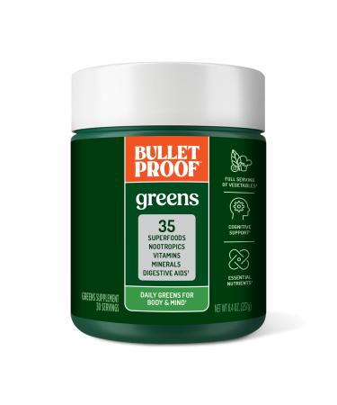 Bulletproof Greens 8.4 Ounces Daily Greens Powder with Superfoods and Nootropics Full Serving of Vegetables Essential Nutrients 8.4 Ounce (Pack of 1)
