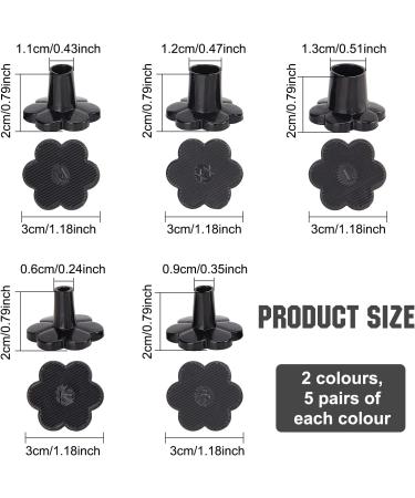 10 Pairs High Heel Protectors - Clear Grass Heel Stoppers for Wedding Shoes | 5 Sizes Available - Buy Online on GoSupps.com