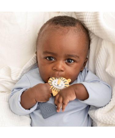 Cheeky Chompers Bertie the Lion Tooth Aid - Soft Silicone Bite Rings with Gel Applicator | BPA & Phthalate-Free Teething Solution - Buy Online on GoSupps.com
