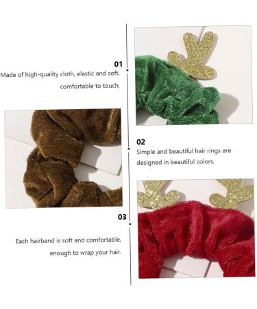 minkissy Christmas Hair Rope Ponytail Holder Xmas Hair Scrunchies Elk Hair Scrunchies Hair Ropes Bobbles Hair Ponytail Decorative Rubber Band Hair Tie Holder Fabric The Bubble Miss - Buy Online on GoSupps.com