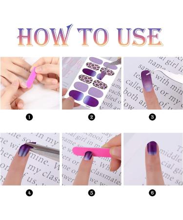 MWOOT 16 Sheet Leopard Nail Ticker - Self-Adhesive Nail Art Stickers & Nail Files for DIY Manicure Decoration - Buy Online on GoSupps.com