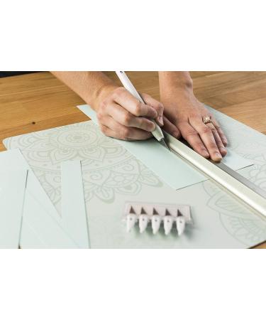 Cricut Metal Ruler for Rotary Cutters | TrueControl & Xacto Knife Compatible - Ideal for Quilting, Scrapbooking, Crafting - 18 Mint - Buy Online on GoSupps.com