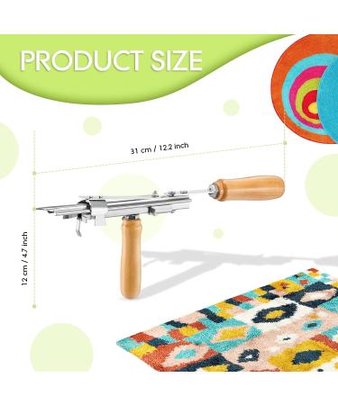 Loop Pile Tufting Gun Tool - 8-15mm Pile Height Handheld Rug Gun for DIY Tufting Artworks - Buy Online on GoSupps.com