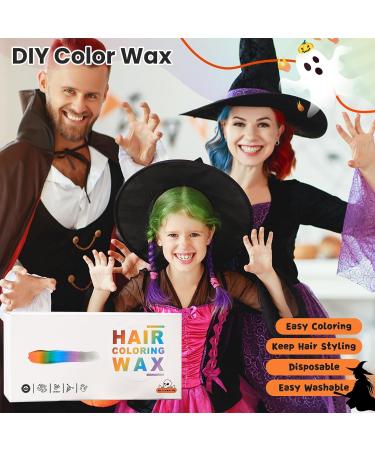 HUMSUBY 4 Pcs Temporary Hair Dye for Kids Blue Green Red Purple Instant Hair Color for Women and Men for Hairstyle Pomade Girls Styling Hair Color Cream Hair Wax for Party Cosplay 4 Pcs Blue Green Red Purple - Buy Online on GoSupps.com