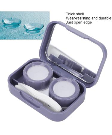 Pongnas Portable Travel Contact Lens Case - Light Purple Plastic Container for Safe Storage - Buy Online on GoSupps.com