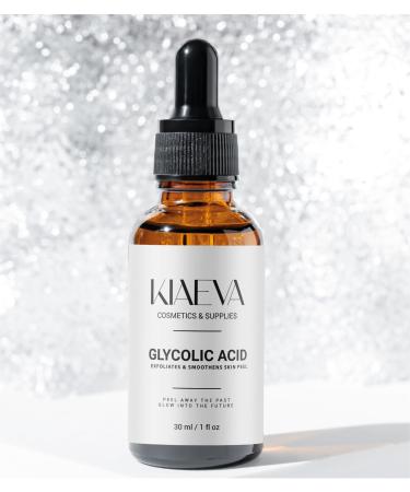 Glycolic Acid 60% Gel Peel By KIAEVA - Enhanced with Retinol and Green Tea Extract (Professional Chemical Peel)- 1 fl oz 30mL (With free after peel Neutralizer - 100ml)