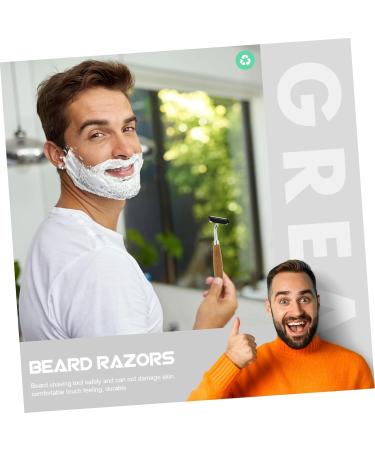 Frcolor 4-Piece Bamboo Handle Safety Razor Set - Eco-Friendly Double Edge Razor for Men - Manual Shaving Tools - Buy Online on GoSupps.com