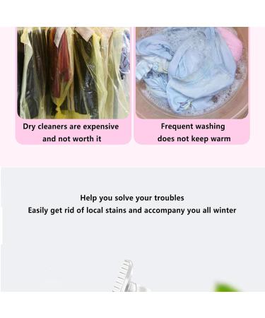 Stain Remover for Clothes Wash Household Spray Cleaner Cloth Stain Remover for Down Jacket Down Wear Cloth Polished Fabrics and Sofa Haoying With Brush - Buy Online on GoSupps.com