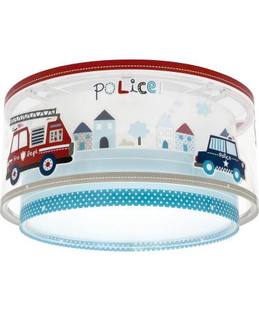 Dalber Police Cars Ceiling Lamp for Children's Room | E27 Light Fixture | 60616N - Brighten Up Your Kids' Space - Buy Online on GoSupps.com