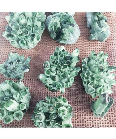 Stone Crafts 600gRare Natural Green Ghost Cluster Crystal Stone Clear Crystal Natural Specter Reiki Quartz Stones Specimen Natural Luster - Buy Online on GoSupps.com