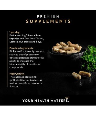 Nutravita Premium Curcumin 95% Curcuminoids with Bioperine - 120 Vegan Capsules - High Strength Turmeric Supplement for Enhanced Absorption - Buy Online on GoSupps.com