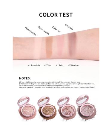 9g Marble Texture Bronzer Powder - Lightweight & Long-Lasting Sun-Kissed Glow | Easy Application for All-Day Coverage (Light Color) - International Shipping Available - Buy Online on GoSupps.com