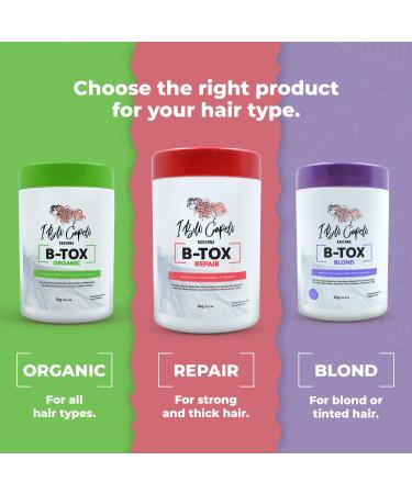 ibelli Capelli Blond Hair Botox Treatment - Formaldehyde-Free Anti-Frizz Smoothing 1kg - Buy Online on GoSupps.com