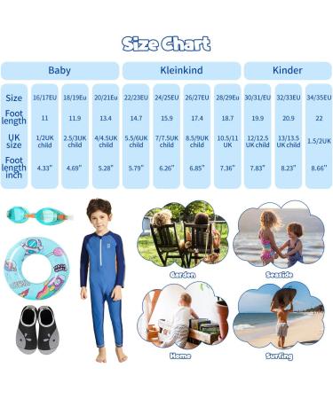 Kids Beach Swim Shoes - Non-Slip Quick Dry Aqua Socks for Boys & Girls - Whale Black Gray - Size 8.5/9 UK - Buy Online on GoSupps.com