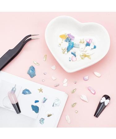 NICENEEDED Ocean Themed Nail Decorations Kit Irregular Abalone Shell Slices Conch Starfish Nail Art Charms Colorful Seashell Fragments Caviar Beads Nail Studs Supplies for Nail Design(Style 4) - Buy Online on GoSupps.com
