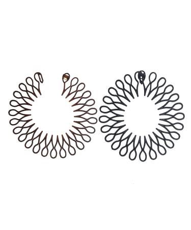 6PCS Women's Fashion Stretch Flexible Hair Combs Headband Set - Flexible Comb Teeth Hair Clips Hoop - Buy Online on GoSupps.com