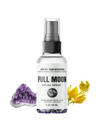 Full Moon Ritual Spray with Real Crystals Inside, Helps You Let Go, Release and Amplify Full Moon Energy, FREE Moon Ritual Included!