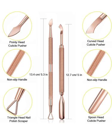 Buy Gel Nail Polish Remover 2 Pack - Non-Irritating Ultra-Powerful with Cuticle Pusher & Scraper | International Shipping Available - Buy Online on GoSupps.com