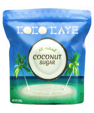 Coco Caye Coconut Sugar - New, Vegan, Paleo, Gluten Free, Fine Granulated, Carmelized to Perfection