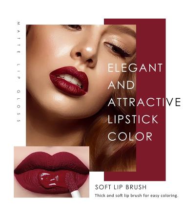 KYDA 6 Colors Wine Lip Tint Set - Matte Finish, High Pigmented Velvet Lip Gloss - Long-lasting & Non-stick Cup Lipstick Set - Buy Online on GoSupps.com