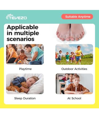 Toe Spacers & Bunion Corrector for Kids | Hammer Toe Straightener & Corn Callus Removers | Overlapping Toes Separators | Best Bunion Relief | Small Size (1 Pair - Buy Online on GoSupps.com