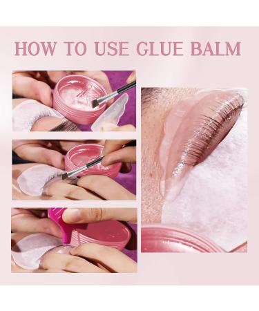 Libeauty Lash Lift Glue Balm 10g/0.35oz - Strong Sticky Fruit Flavor Adhesive for Eyelash & Eyebrow Perm - Brow Lamination Gel - Pink Rose - Buy Online on GoSupps.com