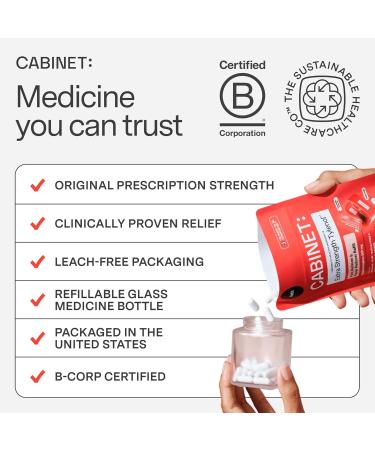 Cabinet: 500mg Acetaminophen for Headache Relief Toothaches Sore Throat and Fever Reducer Includes 1 Refillable Medicine Jar 120 Tablets Refillable Glass Jar - w/Travel Tin 120 Tablets (Pack of 1) - Buy Online on GoSupps.com