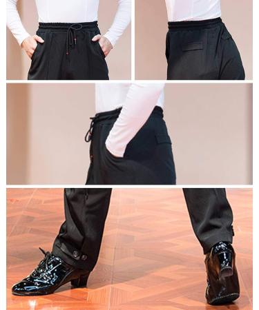 SCGGINTTANZ G5013 Men's Latin Modern Ballroom Dance Harlan Trousers/Pants - Black (Small) - Buy Online on GoSupps.com