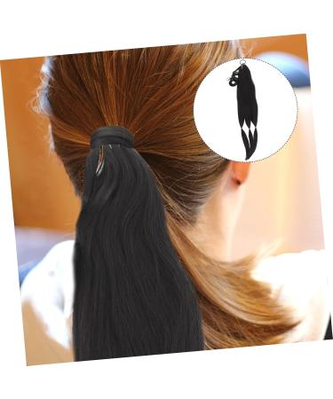 DOITOOL Braid Wig Ponytail Wig Braids Wig Hat Hair Wigs for Women Synthetic Ponytail Extention Hair Extensions for Braids Ponytail Extension Extend Girl Women's High Temperature Wire 90X5CM Black - Buy Online on GoSupps.com