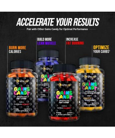 ALPHA LION Gains Candy Supplement Pills for Muscle Pump & Blood Flow Nitric Oxide Booster Supports Mental Focus Use Daily to Upgrade Workout Performance 60 Capsules (S7) - Buy Online on GoSupps.com