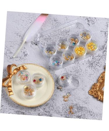 Ipetboom 3 Sets Nail Storage Nail Bead Organizer Small Clear Container Nail Decorations for Nail Art Nail Art Tools Rhinestone Trim Earrings Organizer Nail Beads Manicure Tools Jewelry Pvc - Buy Online on GoSupps.com