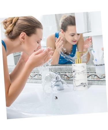 PRETYZOOM 1pc Simple Storage Decorative Bath Lovely Press-Type Liquids Shower Resin Supply Replacement Use White 19.00X7.00X7.00CM - Buy Online on GoSupps.com