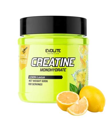 Evolite Nutrition Creatin Monohydrate 500g - Flavor Creatine Powder - Creatine Monohydrates Powder such as Pre Workout Booster - Creatine Monohydrate - Tasting Powder With Taurin Lemon 500 G (1 SPACE) - Buy Online on GoSupps.com