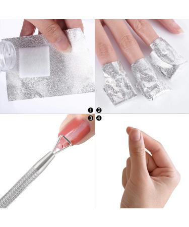  Allbests 400 x Gel Nail Polish Remover Film with Cotton Stamp - Buy Online on GoSupps.com