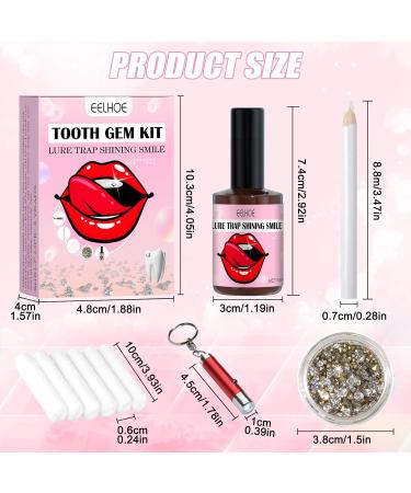 DIY Tooth Gemstone Set | Complete Tooth Jewelry Kit with Glue for Stunning Reflective Tooth Decoration - Buy Online on GoSupps.com