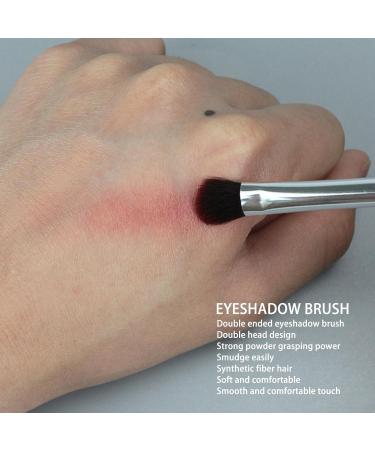 Double Ended Eyeshadow Brush Soft Fiber Hair Makeup Tool for Women and Artists - Buy Online on GoSupps.com