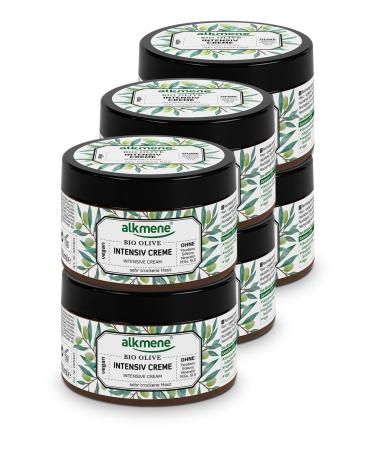 Alkmene intensive cream with organic olive - body cream & face cream for very dry skin - olive oil intensive cream vegan without silicones parabens mineral oil pegs SLS SLES in 6 -pack (6x 250 ml) 6 pieces - Buy Online on GoSupps.com