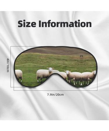 Lambs and Sheep Print Unisex Sleep Mask | Double-Sided Eye Mask for Sound Sleep & Skin Care | International Shipping Available - Buy Online on GoSupps.com