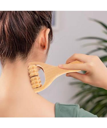 Wood Massage Tools Set - 3PCs Hand Roller for Neck Waist Legs & Full Body Muscle Relief - Buy Online on GoSupps.com