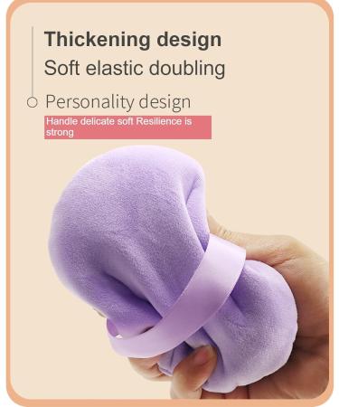 3pcs Big powder puff 5.1 inch flocked puff suitable for powder puffs for face powder professional setting powder puff - Buy Online on GoSupps.com