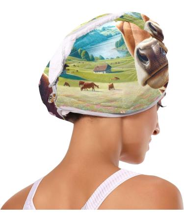 Buy Colorful Daisy Flowers Hair Towels 2 Pack - Super Absorbent Quick Dry Hair Turbans for Women & Girls - Buy Online on GoSupps.com