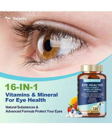 AREDS 2 Eye Vitamins and Mineral Bilberry Extract Omega-3 Eye Vitamin for Seniors Macular Health and Dry Eye Eye Vitamins Lutein and Zeaxanthin Support Eye Strain & Hydration (120 Capsules) 120 Count (Pack of 1) - Buy Online on GoSupps.com