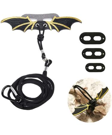 Bearded Dragon Lizard Leash Harness - 3 Size Pack Lizard Wing Traction Harness Leash for Lizard Reptiles Amphibians Small Pet Small/Medium/Large - Buy Online on GoSupps.com
