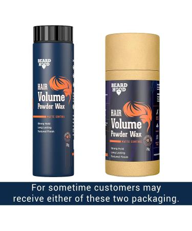 BEARDHOOD Hair Volumizing Powder Wax for Men 20gm | Strong Hold & Matte Finish | Natural & Toxin-Free Styling | Vegan & Cruelty-Free - Buy Online on GoSupps.com