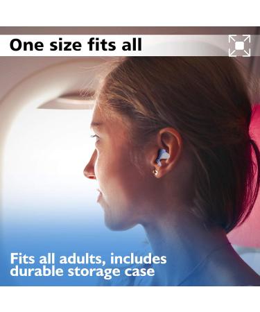 Lewis N. Clark Comfortable Noise Cancelling Ear Plugs - Airplane & Mountain Hiking Sound Reduction + Altitude Sickness Relief - Blue (One Size) with Travel Case - Buy Online on GoSupps.com