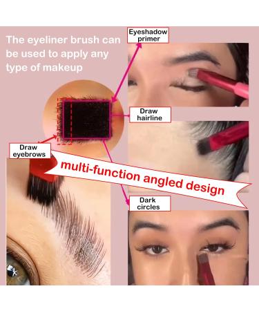 Paifeancodill Eyebrow Brush 2 Pcs Professional Angled Eyebrow Brush Realistic Multi Function 4D Makeup Brush Square Ultra Thin Eyebrow Hair Stroke Brow Stamp Brush Eye Brow Concealer Contour Brush - Buy Online on GoSupps.com