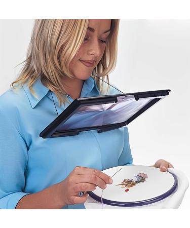 3X Magnifying Glass with LED Light for Reading Page Magnifier for Reading Full Page Rectangle Lighted Magnifier Large Viewing Area for Low Vision Person and Seniors - Buy Online on GoSupps.com